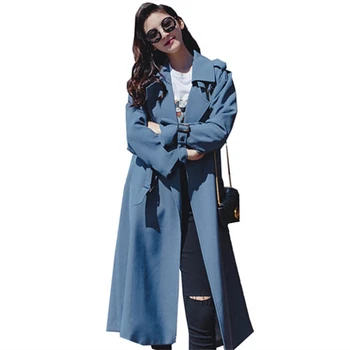 Fashion New Autumn Winter Trench Coat For Women Korean Long Coats Casual Windbreaker Outwear Loose Overcoat Women Clothes Tide 
Fashion New Autumn Winter Trench Coat For Women Korean Long Coats Casual Windbreaker Outwear Loose Overcoat Women Clothes Tide