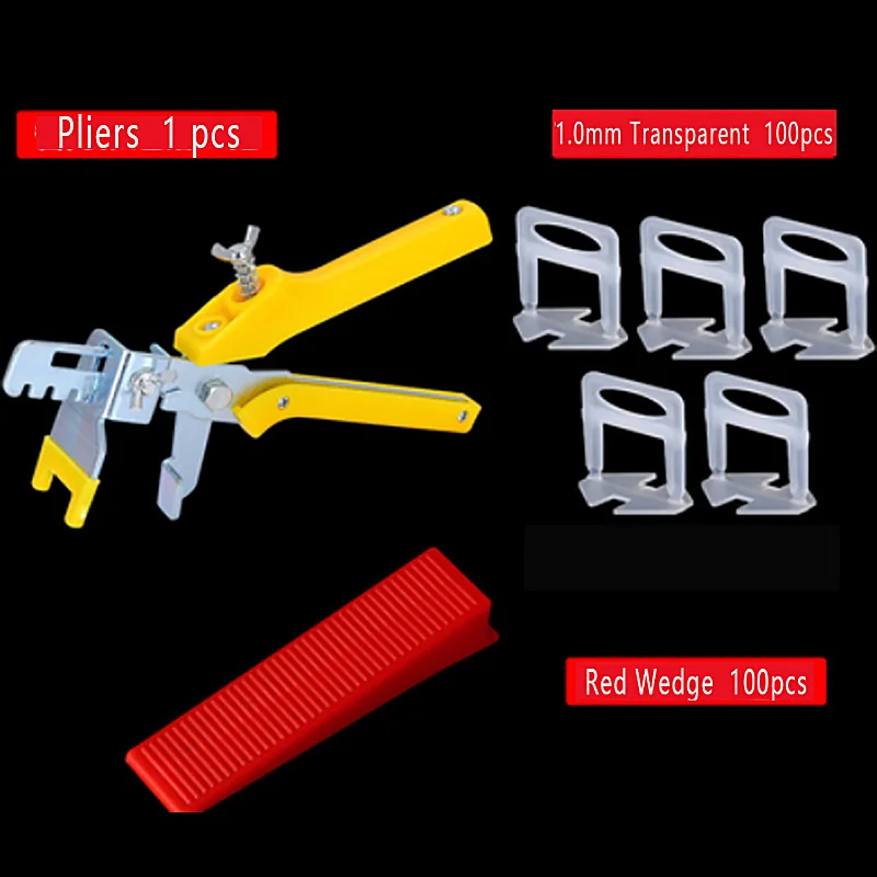 Ceramic Tile Leveling System Clips Kit Wall Floor Carrelage Spacer Tiling 1.0mm100pcs Clips+ 100Pcs Wedges + 1pcsPlier
Ceramic Tile Leveling System Clips Kit Wall Floor Carrelage Spacer Tiling 1.0mm100pcs Clips+ 100Pcs Wedges + 1pcsPlier