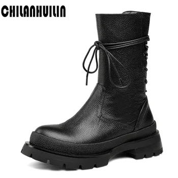 genuine leather waterproof snow boots round toe high heels belt winter women thick bottom lace up ankle boots for women shoes
genuine leather waterproof snow boots round toe high heels belt winter women thick bottom lace up ankle boots for women shoes