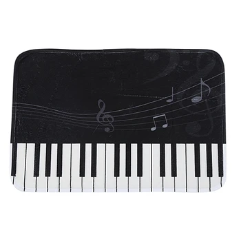 

Doormat Carpets Piano Key Pad Notes Print Mats Floor Kitchen Bathroom Rugs