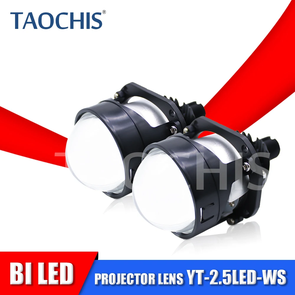 

TAOCHIS 2.5Inches WS BI Led Projector Lens 6000k Hi/Lo Beam LED Light Upgrade Automotive Lights Car Headlights Auto Accessories