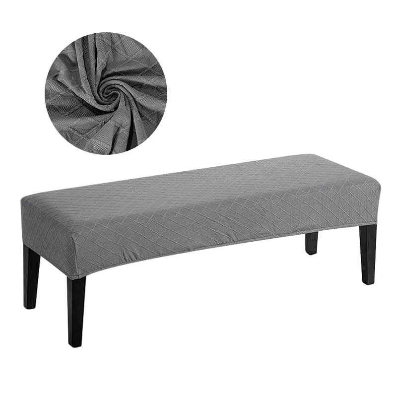 Housse de banc extensible en velours et Spandex, élastique, pour salle à manger, chaise, siège, hôtel, maison, salon, cuisine, chambre à coucher Housse de banc extensible en velours et Spandex, élastique, pour salle à manger, chaise, siège, hôtel, maison, salon, cuisine, chambre à coucher