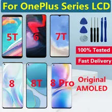 OnePlus – ensemble écran tactile LCD AMOLED, pour OnePlus 8 3T 5T 6T 7T 8T Pro, Original=