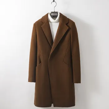 2019 Autumn winter coat Men's fashion Casual Trench Coat Male High quality wool overcoat men Classic British Style Jackets 
2019 Autumn winter coat Men's fashion Casual Trench Coat Male High quality wool overcoat men Classic British Style Jackets