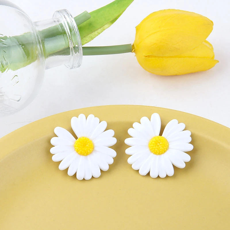 10pcs Statement Flower Earrings for Women DIY Jewelry Brooch Accessories Material Small Daisy Resin Simple Spring Trendy Plant
10pcs Statement Flower Earrings for Women DIY Jewelry Brooch Accessories Material Small Daisy Resin Simple Spring Trendy Plant