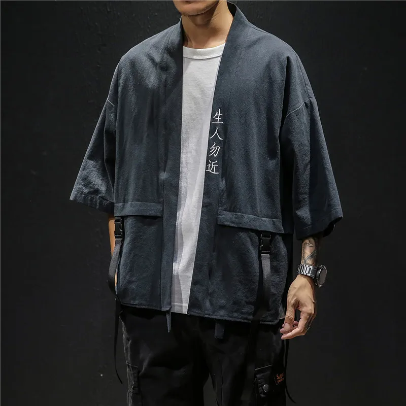 Embroidery Haori Cotton Coats Harajuku Japanese Style Cardigan Men Samurai Kimono Robes Yukata Asian Clothes Women Jackets
Embroidery Haori Cotton Coats Harajuku Japanese Style Cardigan Men Samurai Kimono Robes Yukata Asian Clothes Women Jackets