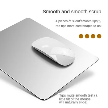 Metal Aluminum Mouse Pad, Office And Gaming Thin Mouse Mat Double Sided
Metal Aluminum Mouse Pad, Office And Gaming Thin Mouse Mat Double Sided