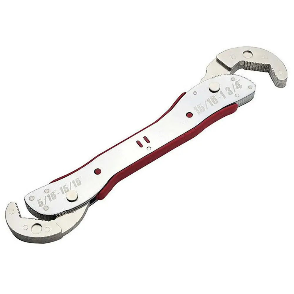 9-45mm Adjustable Magic Wrench Multi-function Universal Spanner Tool Sliver Color 29.5*4.3*4.8cm
9-45mm Adjustable Magic Wrench Multi-function Universal Spanner Tool Sliver Color 29.5*4.3*4.8cm