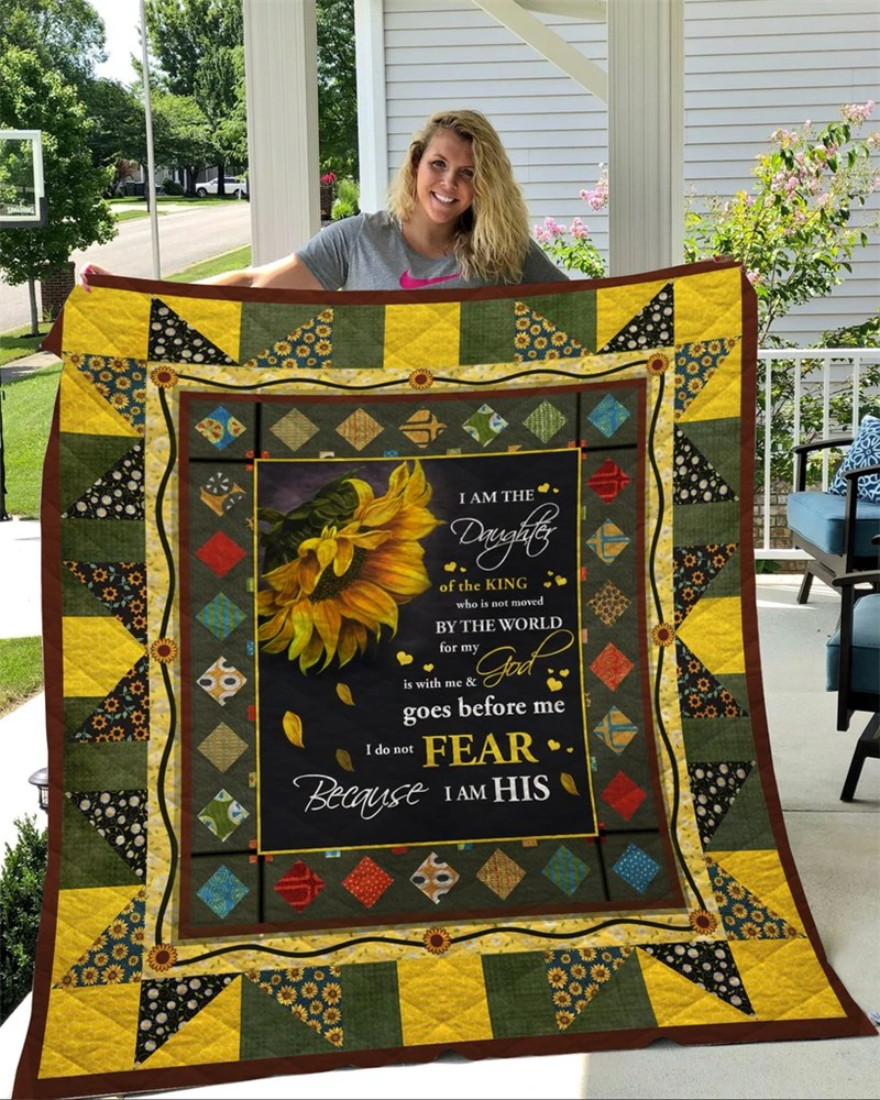 Summer-Sunflower-Print-Quilt-For-Kids-School-Adults-Bed-Soft-Warm-Thin-Blanket-Cotton-Quilt-King