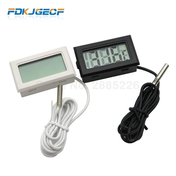LCD Digital Thermometer Car Thermometer with Waterproof Probe Sensor -50 ~ 110C for Auto Home Fish Tank Water Temperature
LCD Digital Thermometer Car Thermometer with Waterproof Probe Sensor -50 ~ 110C for Auto Home Fish Tank Water Temperature