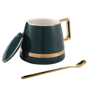 Luxurious Nordic Style Tea Set Golden Ceramic Coffee Cup Set Saucer with Spoon Gift Box for Household Office Afternoon Tea
Luxurious Nordic Style Tea Set Golden Ceramic Coffee Cup Set Saucer with Spoon Gift Box for Household Office Afternoon Tea