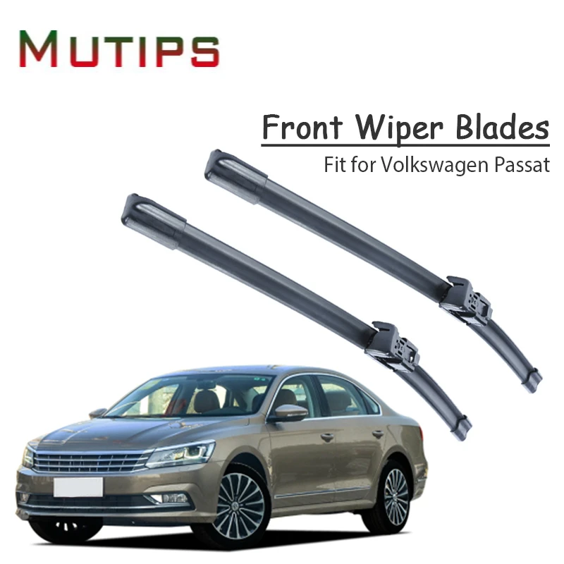 1Set Car Windshield Rubber Wiper Blade For Volkswagen Passsat VW Passat B5 B6 B7 2002-2015 Accessories Replace Repair Strip | Автомобили и