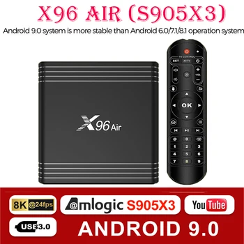 Hot Amlogic S905X3 X96 Air Android tv box 8K Bluetooth 2.4&5G WiFi HDMI 2.1 support YouTube Netflix Media Player iptv Spain m3u 
Hot Amlogic S905X3 X96 Air Android tv box 8K Bluetooth 2.4&5G WiFi HDMI 2.1 support YouTube Netflix Media Player iptv Spain m3u