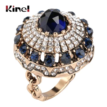 Kinel Hot Luxury Big Natural Stone Ring Vintage Crystal Antique Rings For Women Gold Color Party Christmas Gift Turkish Jewelry
Kinel Hot Luxury Big Natural Stone Ring Vintage Crystal Antique Rings For Women Gold Color Party Christmas Gift Turkish Jewelry