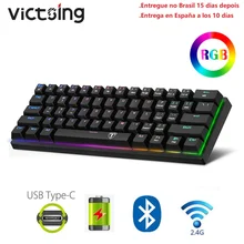 Victsing Mechanical Gaming Keyboard RGB Backlit Rechargeable Wireless Keyboard Water-resistant Computer Keyboards for Tablet Des
Victsing Mechanical Gaming Keyboard RGB Backlit Rechargeable Wireless Keyboard Water-resistant Computer Keyboards for Tablet Des