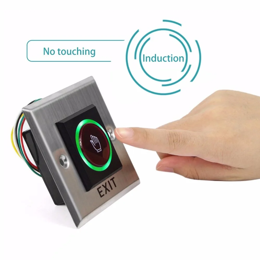 DC12V No Touch Sensor Exit Switch Induction Type Inductive Exit Release Button Switch Access Control With LED Indicator Light
DC12V No Touch Sensor Exit Switch Induction Type Inductive Exit Release Button Switch Access Control With LED Indicator Light