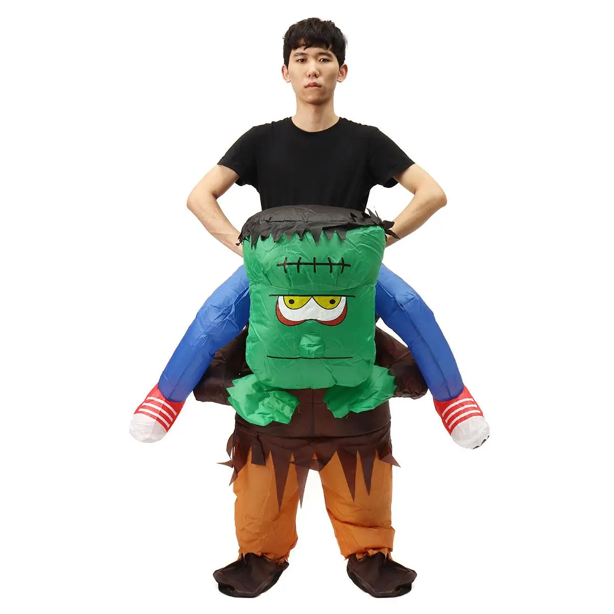 

Inflatable Halloween Costume For Women Men Frankenstein Cosplay Funny Scary Blow Up Suit Party Fancy Dress Blower Kit Adult