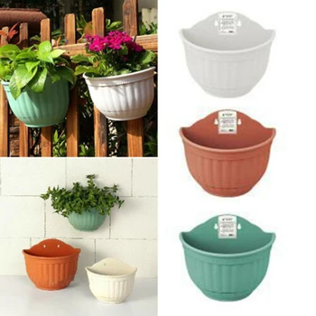 Newly Modern Hanging Flower Pots Plastic Garden Fence Balcony Semicircular Basket Plant Pot Planters CLA88 
Newly Modern Hanging Flower Pots Plastic Garden Fence Balcony Semicircular Basket Plant Pot Planters CLA88