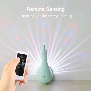 LED Wall Night Light Peacock Projection Lamp Remote Control Atmosphere Home Decro Colorful Corridors Background
LED Wall Night Light Peacock Projection Lamp Remote Control Atmosphere Home Decro Colorful Corridors Background
