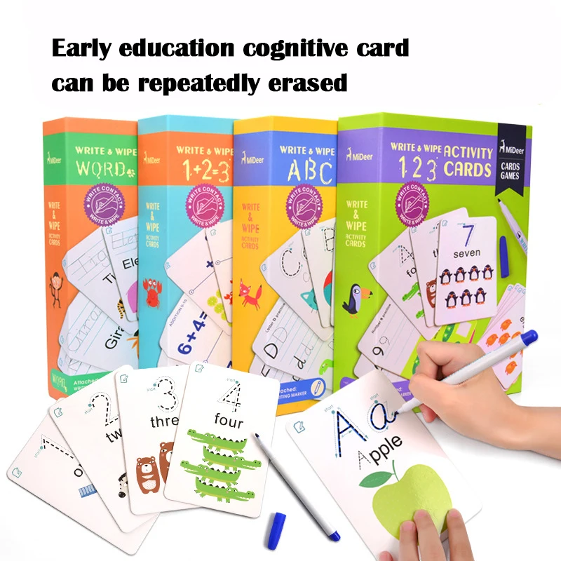 Early Education Flash Card Letter-Number Word Writing Cognitive Card Can Rewrite And Practice Handwriting Repeatedly
Early Education Flash Card Letter-Number Word Writing Cognitive Card Can Rewrite And Practice Handwriting Repeatedly