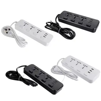 Power Strip Electric 3 Socket Outlet + 3 USB Extension Smart Power Strip Electrical Socket Plugs Adaptors US/UK Plug 5V 2.1A
Power Strip Electric 3 Socket Outlet + 3 USB Extension Smart Power Strip Electrical Socket Plugs Adaptors US/UK Plug 5V 2.1A