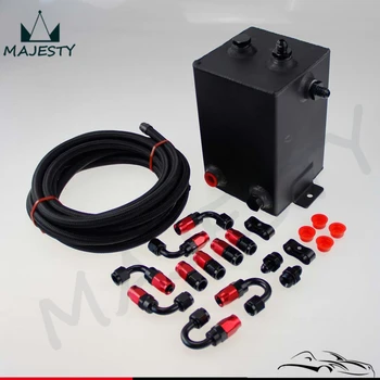 3L Aluminium Complete Fuel Surge Tank 3 Litre Swirl Pot System W/ oil hose Black
3L Aluminium Complete Fuel Surge Tank 3 Litre Swirl Pot System W/ oil hose Black