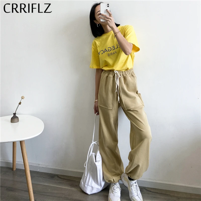 2020 New High Waist Harem Pants Women Casual Loose Cotton Drawstring Pockets Solid Ankle-length Pants CRRIFLZ
2020 New High Waist Harem Pants Women Casual Loose Cotton Drawstring Pockets Solid Ankle-length Pants CRRIFLZ