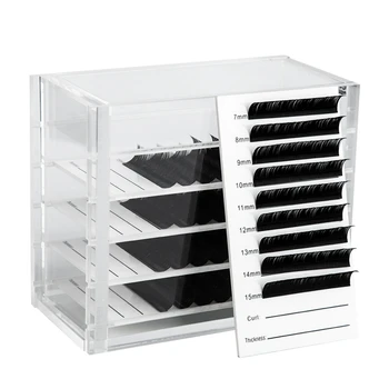 Clear 5 Layers Eyelash Storage Box Makeup Organizer False Eyelashes Glue Pallet Holders Grafting Eyelashes Extension Makeup Tool
Clear 5 Layers Eyelash Storage Box Makeup Organizer False Eyelashes Glue Pallet Holders Grafting Eyelashes Extension Makeup Tool