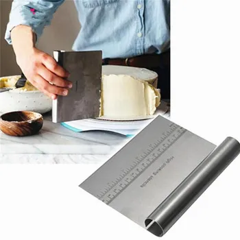 1PC Kitchen Stainless Steel Cake Scraper Pastry Cutters Baking Cake Dough Scraper Fondant Spatulas DIY Baking Decorating Tools
1PC Kitchen Stainless Steel Cake Scraper Pastry Cutters Baking Cake Dough Scraper Fondant Spatulas DIY Baking Decorating Tools