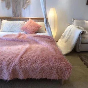 New Long Plush Blanket Artificial Cashmere Blanket Winte Warm Throws on Sofa Bed Travel Thicken Bedroom Plaids Throw Blanket 
New Long Plush Blanket Artificial Cashmere Blanket Winte Warm Throws on Sofa Bed Travel Thicken Bedroom Plaids Throw Blanket