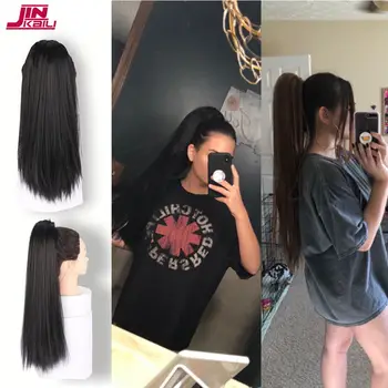 JINKAILI Afro Puff Kinky Straight Drawstring Ponytail Updo Synthetic Elastic Band Heat Resistant Women Pony Tail Hair Extensions
JINKAILI Afro Puff Kinky Straight Drawstring Ponytail Updo Synthetic Elastic Band Heat Resistant Women Pony Tail Hair Extensions