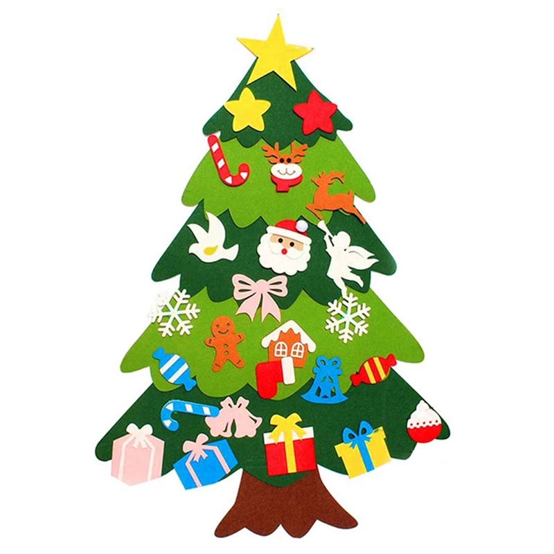 5-Layer Felt Christmas Tree, 3.28Ft DIY Christmas Tree with 25 Pcs Ornaments for Kids, Xmas Gifts, New Year Door Wall Hanging De
5-Layer Felt Christmas Tree, 3.28Ft DIY Christmas Tree with 25 Pcs Ornaments for Kids, Xmas Gifts, New Year Door Wall Hanging De