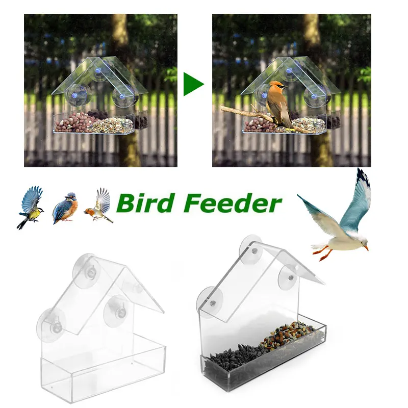 Bird Feeders Sucker Plastic Birdhouse Transparent Gardens Feed Outdoors Creative Pet Feeder Window Bird Feeder Window
Bird Feeders Sucker Plastic Birdhouse Transparent Gardens Feed Outdoors Creative Pet Feeder Window Bird Feeder Window