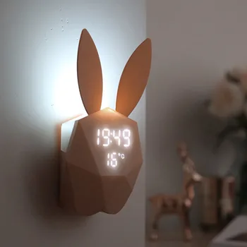 Alarm Clock Multifunction USB Charging LED Digital Clock Luminous Alarm Clock Creative Irregular Rabbit Shape Home Supplies
Alarm Clock Multifunction USB Charging LED Digital Clock Luminous Alarm Clock Creative Irregular Rabbit Shape Home Supplies
