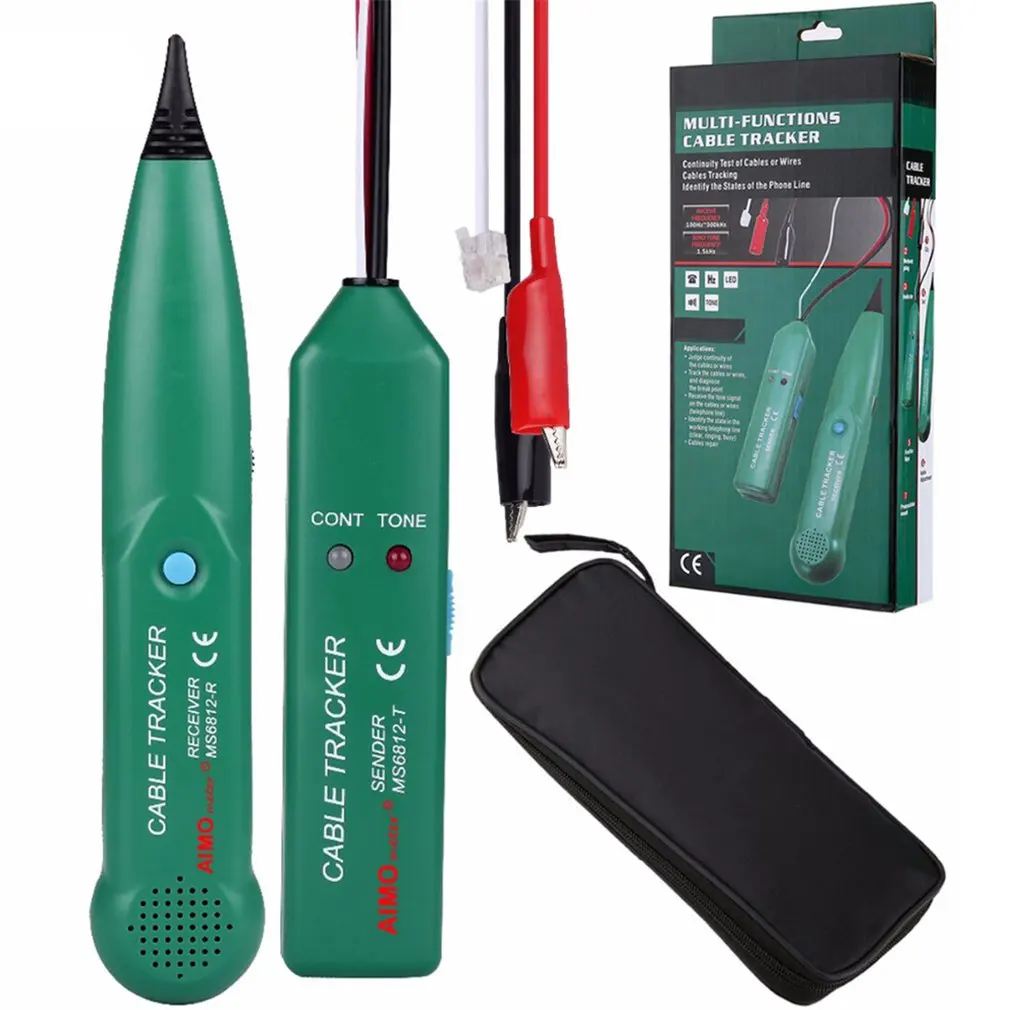 Line detector AIMOmeter MS6812 LAN Network Cable Tester Telephone Wire Tracker Tracer with AVD06 Voltage Detector
Line detector AIMOmeter MS6812 LAN Network Cable Tester Telephone Wire Tracker Tracer with AVD06 Voltage Detector
