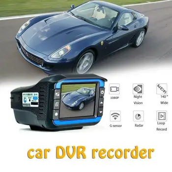 

VG3 2in1 Car DVR Cra Recorder Camera Dash Camera Russian&English Voice Vehicles 1080P Radar Speed Detector 2Inch G-Sensor