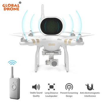 Drone Parts Accessories Speaker for DJI Phandom 3 / Phandom 4 Aerial Broadcast Wireless Megaphone Quadcopter Loudspeaker
Drone Parts Accessories Speaker for DJI Phandom 3 / Phandom 4 Aerial Broadcast Wireless Megaphone Quadcopter Loudspeaker