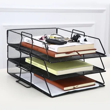 Stackable Paper Tray Metal Mesh Desktop File Organizer Storage Basket Holder for Home Office Document File Letter Book Magazine
Stackable Paper Tray Metal Mesh Desktop File Organizer Storage Basket Holder for Home Office Document File Letter Book Magazine