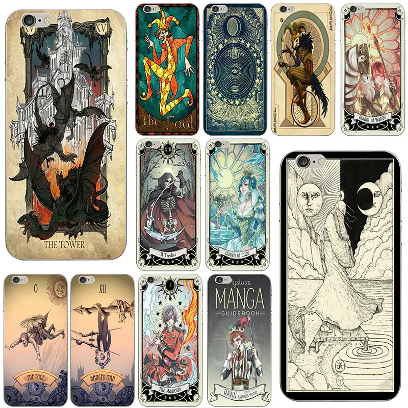 Fashion Tarot Card Soft TPU Phone Cases for iPhone X XR XS Max 10 7 6 6s 8 Plus 4 4S 5 5S SE 5C Phone Back Cover Capa Coque Bags
Fashion Tarot Card Soft TPU Phone Cases for iPhone X XR XS Max 10 7 6 6s 8 Plus 4 4S 5 5S SE 5C Phone Back Cover Capa Coque Bags