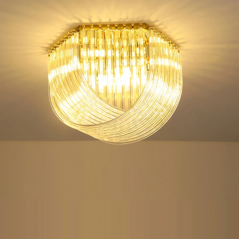 

LED Postmodern Gold Silver Chrome Designer Lamparas De Techo Chandelier Lighting Lustre Suspension Luminaire Lampen For Foyer