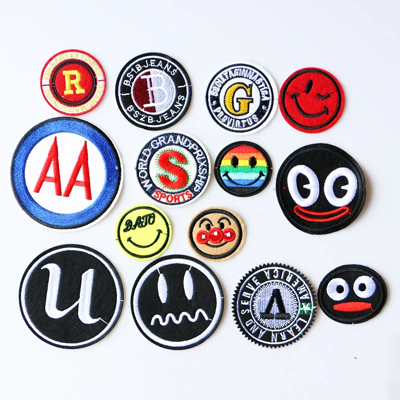 Cartoon Patch Round smiley face,letters icon Embroidered Applique Patches For DIY Iron on Badges Stickers on backpack,clothes
Cartoon Patch Round smiley face,letters icon Embroidered Applique Patches For DIY Iron on Badges Stickers on backpack,clothes