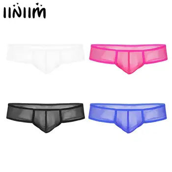 iiniim Mens Lingerie Panties Sheer Mesh Bulge Pouch Low Rise G-string Thong Mini Briefs Sissy Jockstraps Underwear Underpants 
iiniim Mens Lingerie Panties Sheer Mesh Bulge Pouch Low Rise G-string Thong Mini Briefs Sissy Jockstraps Underwear Underpants