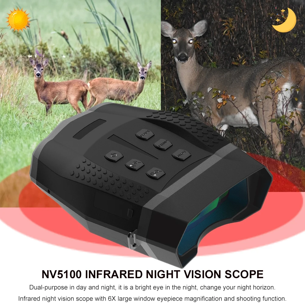 Night Vision Sight Device Binoculars Infrared Digital Hunting Telescope Camping Equipment Photography Video 400m Distance
Night Vision Sight Device Binoculars Infrared Digital Hunting Telescope Camping Equipment Photography Video 400m Distance