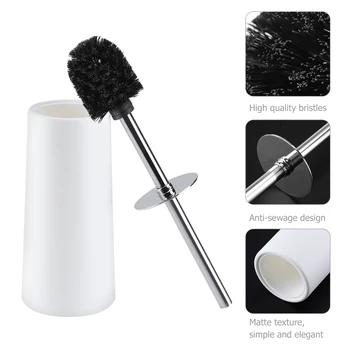 HOMEMAXS 2Pcs Toilet Brush and Holder Set Good Grip Compact Modern Design Toilet Bowl Cleaner Brush Set for Bathroom White 
HOMEMAXS 2Pcs Toilet Brush and Holder Set Good Grip Compact Modern Design Toilet Bowl Cleaner Brush Set for Bathroom White