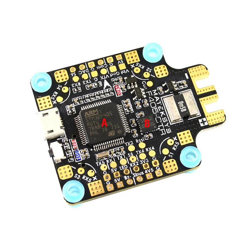 Matek MATEKSYS F405 CTR AIO BFOSD STM32F405 Контроллер полета встроенный PDB 5 В/2A BEC слот для sd карты
