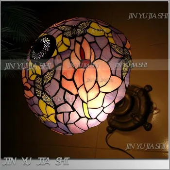 Tiffany Retro Purple Butterfly color art glass table lamp pastoral bedroom study room lamp 12inch
Tiffany Retro Purple Butterfly color art glass table lamp pastoral bedroom study room lamp 12inch