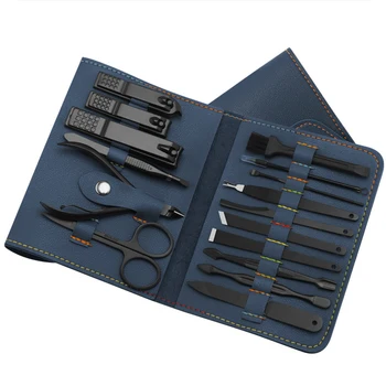 16pcs/set Nail Clipper Cutter Trimmer Ear Pick Grooming Kit Manicure Set Pedicure Toe Nail Art Tools Set Kits with Bag
16pcs/set Nail Clipper Cutter Trimmer Ear Pick Grooming Kit Manicure Set Pedicure Toe Nail Art Tools Set Kits with Bag