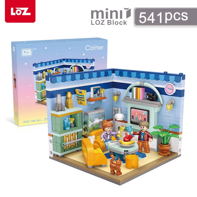LOZ Mini Blocks Moc Home Corner Building Bricks Living Room juguetes Model Bed room Toys For children Kids Xmas Gifts 1901-1902
LOZ Mini Blocks Moc Home Corner Building Bricks Living Room juguetes Model Bed room Toys For children Kids Xmas Gifts 1901-1902