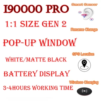 I90000 Pro tws Rename GPS Positioning Bluetooth Earphone Wireless Headphone Stereo Earbuds Headset PK i9000 i1000000
I90000 Pro tws Rename GPS Positioning Bluetooth Earphone Wireless Headphone Stereo Earbuds Headset PK i9000 i1000000