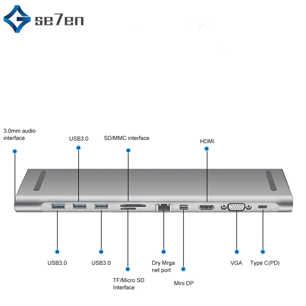 USB HUB C HUB to USB3.0 TF SD reader HDMI VGA RJ45 3.5 audio Mini DP Docking for MacBook Pro USB-C Type C 11 Port USB C HUB
USB HUB C HUB to USB3.0 TF SD reader HDMI VGA RJ45 3.5 audio Mini DP Docking for MacBook Pro USB-C Type C 11 Port USB C HUB